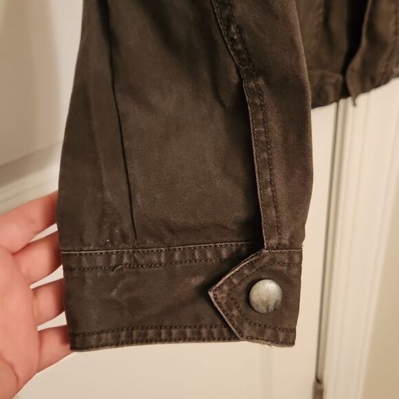 Converse One Star Women's Dark Green Military Style Jacket Size S - Picture 7 of 9